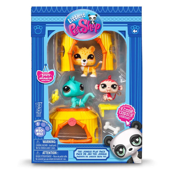 Littlest Pet Shop Collector Set – Jungle Figures with Accessories – Basic Fun