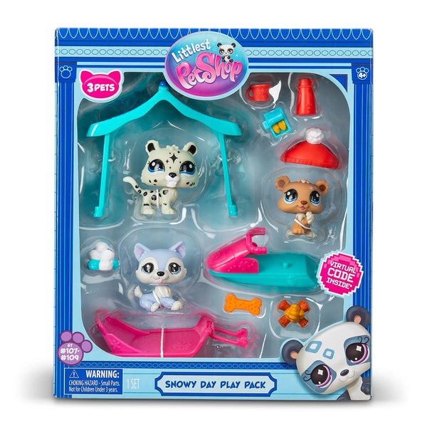 Littlest Pet Shop Playset – Snow Day – 3 Pets