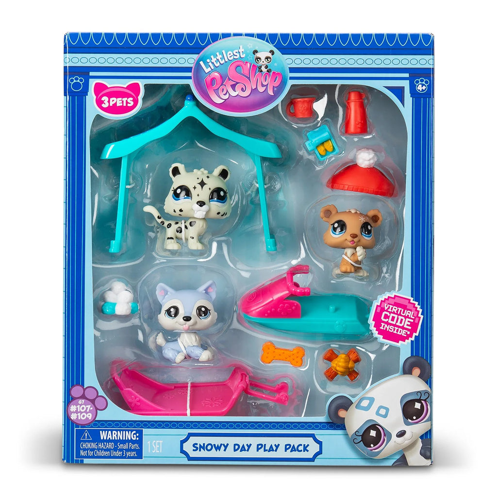 Littlest Pet Shop Playset – Snow Day – 3 Pets