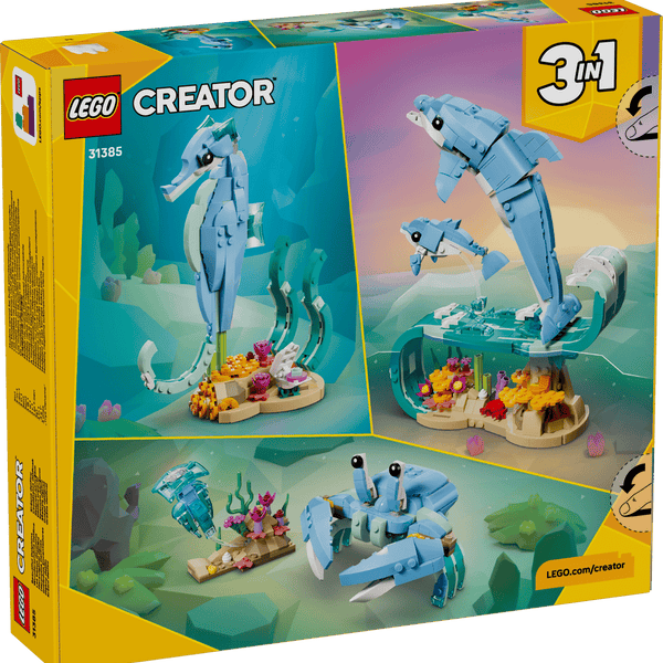 Creator 3-in-1 Sea Animals: Beautiful Dolphins