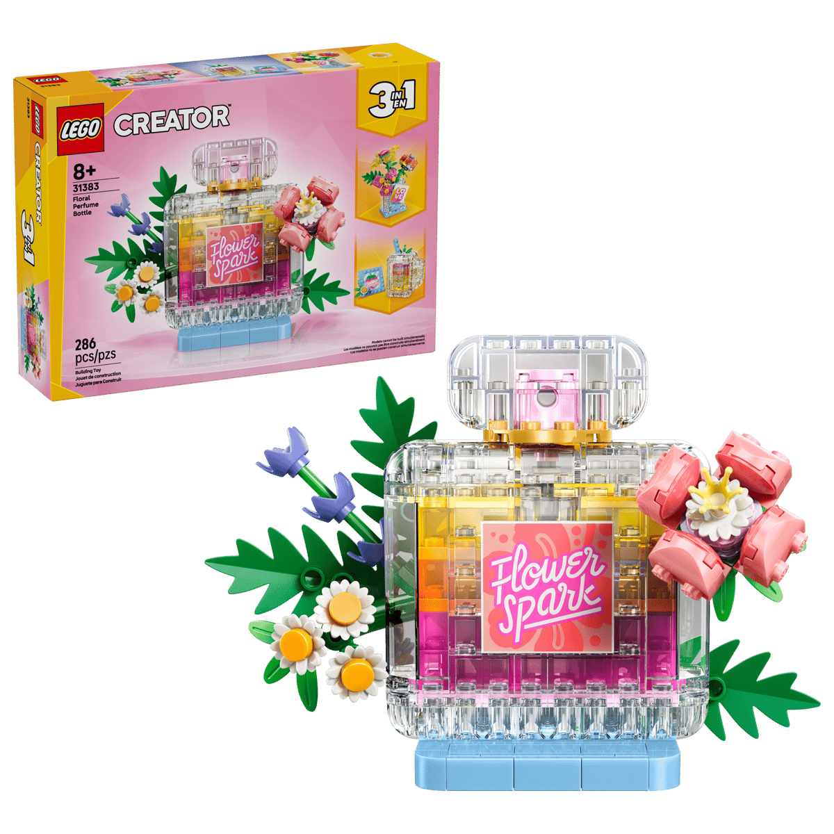 Creator 3-in-1 Floral Decor Perfume Bottle