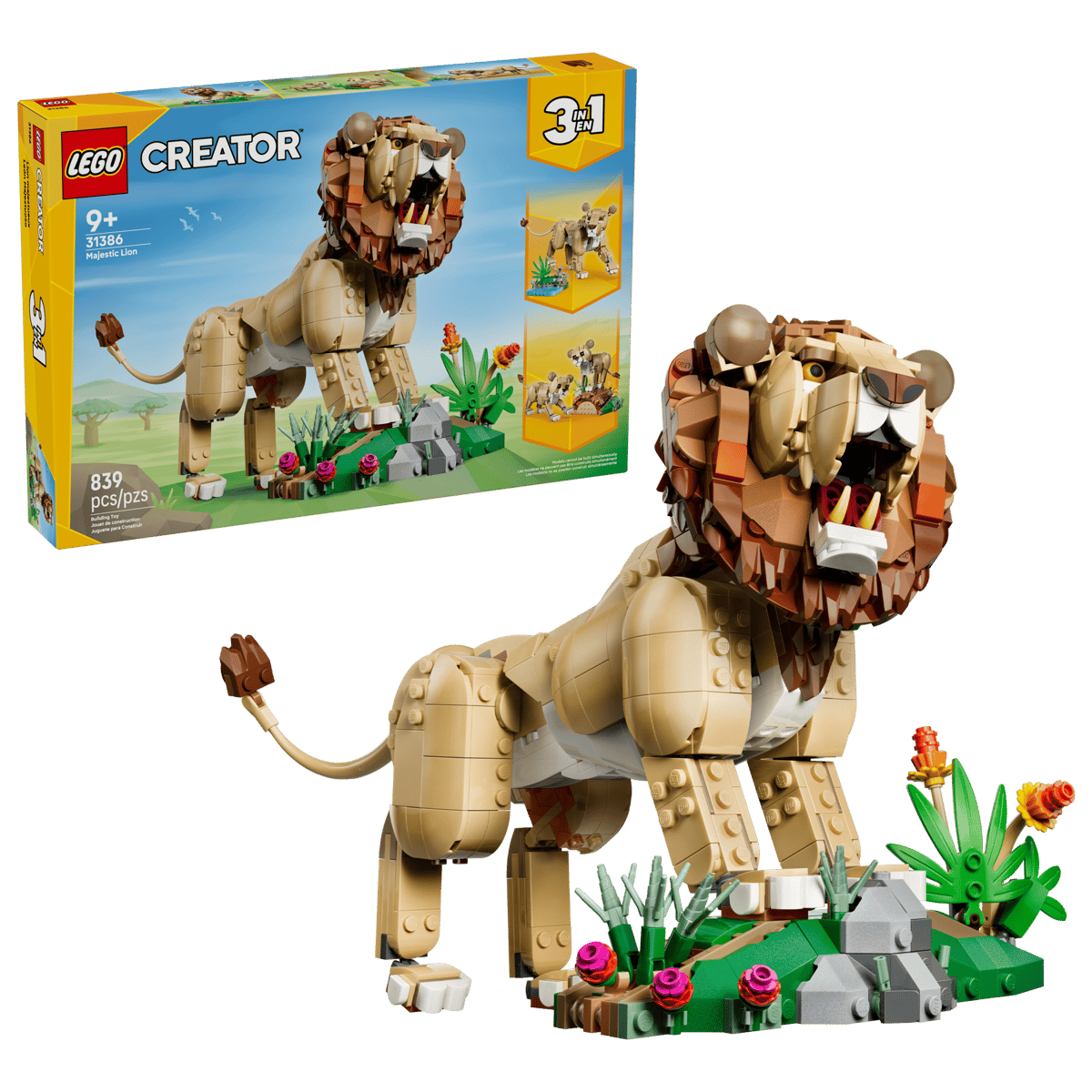 Creator 3-in-1 Wild Animals: Majestic Lion