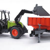 BRUDER CLAAS Nectis 267 F with Frontloader & Tipping Trailer