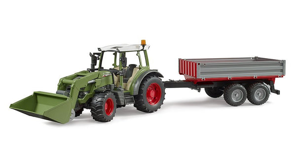 Fendt Vario 211 with Front Loader & Tipping Trailer