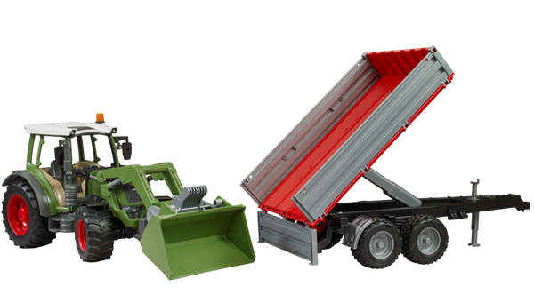 Fendt Vario 211 with Front Loader & Tipping Trailer
