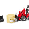 BRUDER Schäffer Compact Loader 2630 with Bale Gripper & 1 Bale
