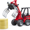 BRUDER Schäffer Compact Loader 2630 with Bale Gripper & 1 Bale