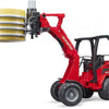 BRUDER Schäffer Compact Loader 2630 with Bale Gripper & 1 Bale