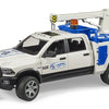 RAM 2500 Police Pickup with Light & Sound Module, Trailer, Boat & Figures