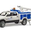 RAM 2500 Police Pickup with Light & Sound Module, Trailer, Boat & Figures