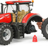 Case IH Optum 300 CVX with Front Loader & Bale Transport Trailer