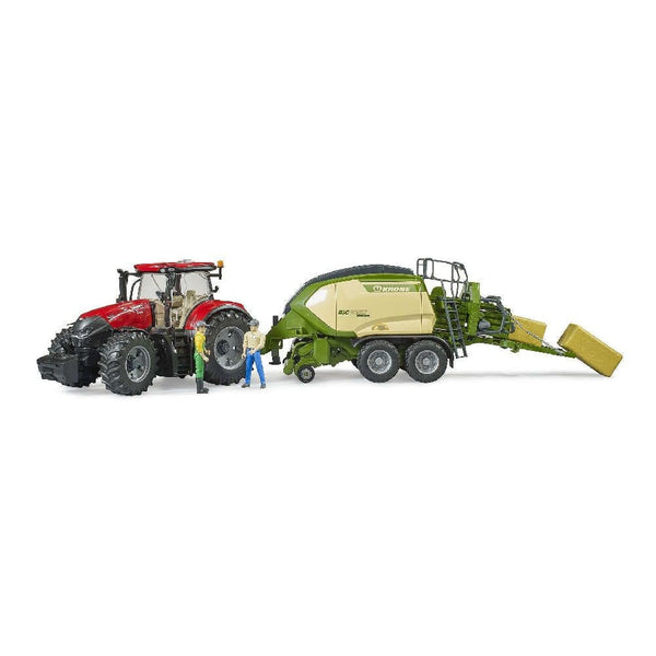 BRUDER Krone BiG Pack 1290 HDP VC Χορτοδετική Μηχανή με 2 Δέματα Χόρτου