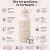 Fresk Insulated Stainless Steel Straw Bottle – Garden Flowers