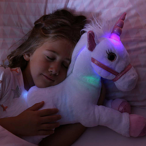 Lica Bella Unicorn Plush Toy with Sound & Light (Pink) 35cm
