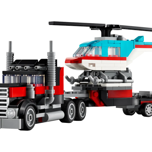 LEGO: Flatbed Truck with Helicopter