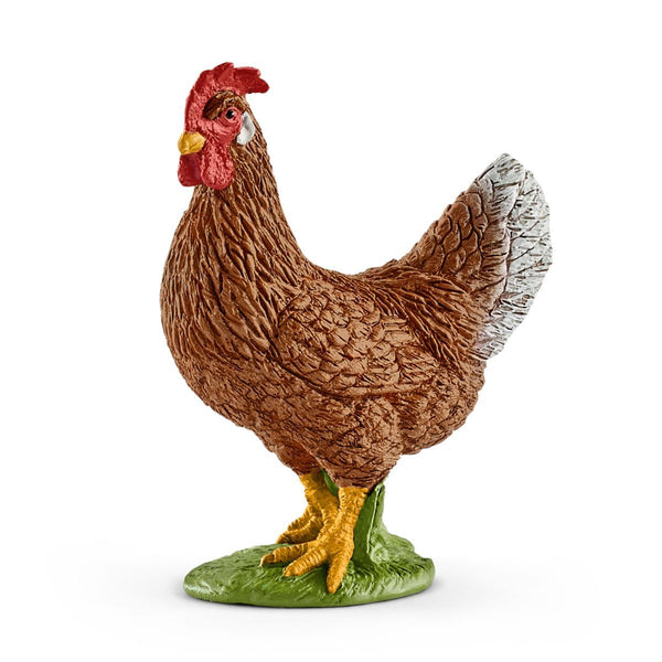 Schleich Farm World Brown Hen Mini Figure