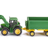 Τρακτέρ John Deere με φορτωτή και τρέιλερ