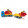 Truck with Trailer and 2 Bins 1:50