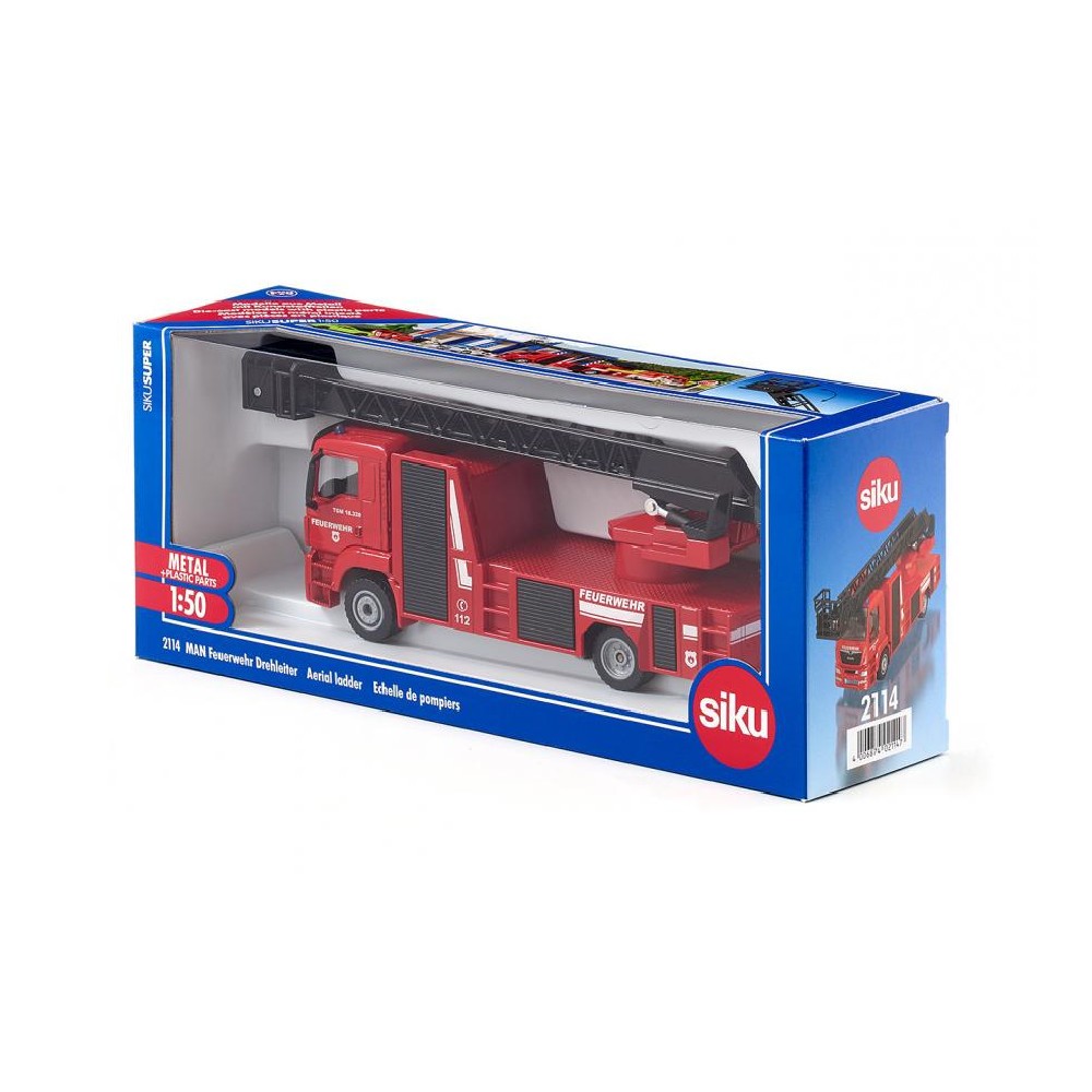 Siku MAN Fire Engine with Aerial Ladder 1:50