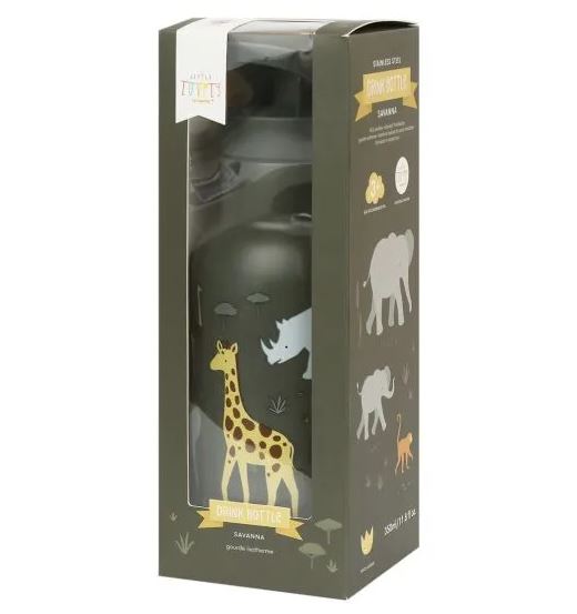 A Little Lovely Company Double-Walled Stainless Steel Bottle 350ml – Savanna